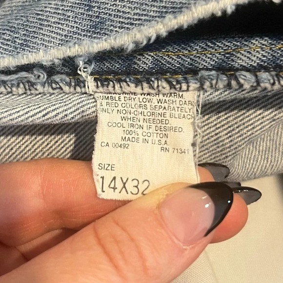 VTG L.L. BEAN 90s High Waisted Contrast Stitching Light Wash Mom Jeans - Picture 8 of 13